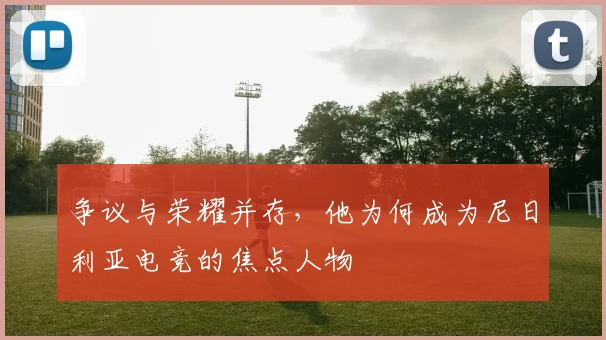 争议与荣耀并存,他为何成为尼日利亚电竞的焦点人物